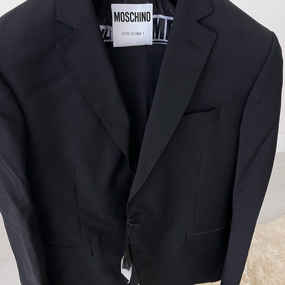 Moschino Black Blazer and pants for Men TG 52R and 36 pants R